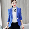 PEONFLY Female  Business Attire Blazers Suit Solid Color Long Sleeve Women Suits Slim Jacket Autumn Winter