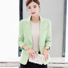 PEONFLY Female  Business Attire Blazers Suit Solid Color Long Sleeve Women Suits Slim Jacket Autumn Winter