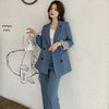 PEONFLY Slim Blazers Women Autumn Suit Jacket Female Work Office Lady Suit Solid Business Notched Blazer Coat Pink
