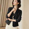 PEONFLY Spring Autumn Women's Long Sleeve Single Button Jacket Loose Casual Women Blazers Jackets Work Wear Coat