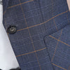 PEONFLY Vintage Casual Plaid Blazer Women Single Button Office Ladies Jacket Coat Notched Collar Long Sleeve Blazer