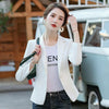 PEONFLY Women Blazer 2023 Formal Blazers Lady Office Single Button Pockets Jackets Coat Slim Black Women Blazer Femme Jackets