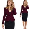 Women's Solid Color Single-Breasted Blazer