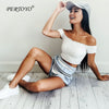 Fashion Chic Off Shoulder White Crop Top Ruffle Sexy T Shirt Women 2022 Summer Casual T-Shirts Female Tops Tee Clothes