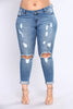 PLUS fashion Jeans Women High Waist Skinny Pencil Blue Denim Pants women ripped hole washed Jeans women 4XL 5XL 6XL 7XL big hip