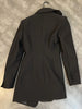 PREPOMP 2023 Autumn  Long Sleeve Turn Down Collar Irregular Double Buttons Black Slim Blazer Women Suit Coat GD688