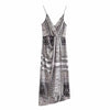 PSEEWE Za 2022 Strappy Long Dress Woman Black Print Midi Slip Dress Women Summer Backless Party Dresses Ruched Slit Sexy Dresses