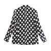 PSEEWE Za Woman 2022 Polka Dot Oversized Blazer Women Long Sleeve Black Blazer Set Autumn Jacket Office Elegant Female Blazer