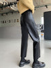 PU Leather Pants Women's 2023 Autumn And Winter High Waist Nine-Point Elegant Casual Pants Slimming All-Match Straight Pants
