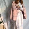 Pale Pink Blazer Wear to Work Office Lady Tops Clothing Women Single Breasted Design Blasers Fashion Jacket Chaquetas 2022