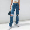 Pants Female Women's Jeans Large Size Boyfriend Jean Women Jeans Y2k Pants High Waist Mom Ripped Jeans 2022 Stright Trousers