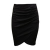Pencil Skirt Women High Waist Slim Folding Hips Candy Color Formal Saias Feminino Lady Classic Knee Length Office Skirts 2022