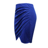 Pencil Skirt Women High Waist Slim Folding Hips Candy Color Formal Saias Feminino Lady Classic Knee Length Office Skirts 2022