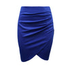 Pencil Skirt Women High Waist Slim Folding Hips Candy Color Formal Saias Feminino Lady Classic Knee Length Office Skirts 2022