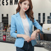 Peonfly 2023 Blazer Femme Jackets Women Blazer Long Sleeve Blazers Solid Single Button Coat Slim Office Lady Jacket Female Tops