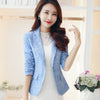 Pink Blue Blazer Feminino Coat Jacket Office  Spring/Autumn Suit Slim Blaser Feminino Elegant Blazer Large Size XXL TT2113