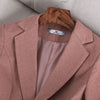 Pink Cotton Blazer Women 2022 Autumn Temperament Formal Long Sleeve Slim Blazer Office Ladies Work Coat Apricot