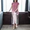 Pink Floral Silk Cheongsam Elegant Maxi Dresses 2022 Summer Print 4XL Plus Size Chinese Style Dress Women Bodycon Party Vestidos