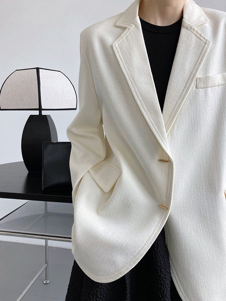 Pirate Hippie Tweed  Blazers Woman 2023 Autumn Single Breasted Chic Buttons Coat Casual Elegant Suit Outerwear Tops