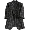 Plaid Blazer Female British Casual Short Small Suit Spring Office Lady Single Button Three Quarter Women's Suit Lattice Jacket