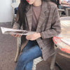 Plaid Blazer Skirt Set Suit Women High Waist Mini Pencil Skirts Office Lady Elegant Suit Two-piece Korean Business Outfit Sets