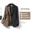 Plaid Coats Woman Winter 2023 Elegant Women's Coat Women's Business Suit Women"s Outerwear Vintage Ladies Blazers Blaser Autumn