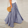 Plaid Pleated Boho Maxi Women Skirts Casual Vintage High Waist Pocket Female Long Skirt 2022 Spring Summer Loose Ladiesbottoms