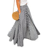 Plaid Pleated Boho Maxi Women Skirts Casual Vintage High Waist Pocket Female Long Skirt 2022 Spring Summer Loose Ladiesbottoms