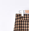 Plaid Skirt or Blazer Women Double Pockets Single Breasted Long Sleeve Suit Coat A-line Buttons Mini Skirts Office Lady Set New