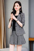 Plaid Woolen Suit Female 2023 Spring Autumn Korean Style Slim Temperament Blazer Pleated Skirt Set Two Piece Outfit M1917