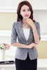 Plaid small suit female short jacket seven-point sleeves 2022 spring women blazer jacket coat casual Plaid vintage suit Slim
