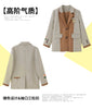 Plaid suit jacket women 2022 British style spring and autumn design sense niche casual suit