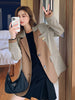 Plaid suit jacket women 2022 British style spring and autumn design sense niche casual suit