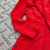 Women's V-Neck Crop Top Long Sleeve Blazer Set