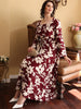 Plus Large Size Evening Dress for Year 2023 Long Sleeve Party Dresses Muslim Festival Clothing Female Women's Elegant Maxi