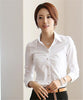 Plus Size 4XL 5XL Formal Shirt Women Clothes 2023 Long Sleeve White Chiffon Blouse Elegant OL Office Ladies Work Wear Tops
