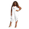 Plus Size 4XL 5XL Solid Jumpsuits For Women 2022 Sleeveless Summer Sexy Rompers Womens Jumpsuit Fashion Office Lady Bodysuit