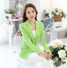 Plus Size 4XL Blazer Solid Coat 2022 Spring Single Button Outwear Women Office Wear Blazers Pure Color Female  Coats ZY2771