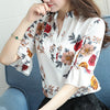 Plus Size 4XL Chiffon Blouse Shirt Women Summer Blusa Floral Print Tops Elegant Ladies Korea Style Blouses Blusas Harajuku