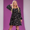 Plus Size 4XL Floral Print Mini V Neck Dress for Women 2023 Summer Casual Elegant Ladies Oversized Big Clothing Y2K