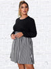 Plus Size 4XL Loose Dress for Women Casual Elegant Long Sleeve Midi Dresses 2023 Autumn Large Oversized Clothing