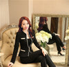 Plus Size 4XL Spring And Autumn Novelty Black Formal  Styles Blazers Ladies Long Sleeve Jackets Office Tops Blaser Coat