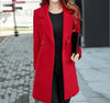 Plus Size 4XL Spring red Long Jacket Female Coats Blazer Feminino Long Sleeve One Button Women Small Suit Jackets Office Blazers