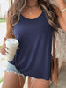 Plus Size 4XL Tops Women's Summer 2023 Sleeveless Solid Blouses Elegant O Neck Loose T Shirts Casual Cotton Oversized Clothing
