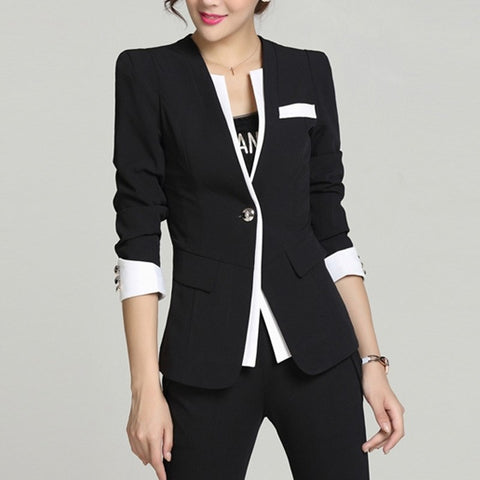 Plus Size 4XL Women Blazers and Jackets 2022 New Elegant Female Basic Blaser Coat Ladies Long Sleeve feminino Work Wear Blazer