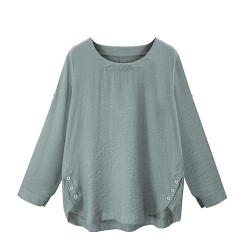 Plus Size 4XL Womens Tops and Long Sleeve Blouses 2022 Streetwear Solid Button Shirts Woman Clothes Ladies Top Womens Clothing