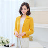 Plus Size 5XL 2022 Casual Slim Spring Women Short Blazers Slim Female Office Lady Notched Collar Sweet Outerwear Blazers CQ868