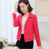 Plus Size 5XL 2022 Casual Slim Spring Women Short Blazers Slim Female Office Lady Notched Collar Sweet Outerwear Blazers CQ868