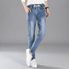 Plus Size 5XL Jeans Woman Lace Up Boyfriend Jeans Women Harem Pants Stretch Jeans Femme Long Pants Denim Trousers Women C4532