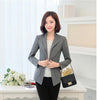 Plus Size 5XL Slim Women Spring Autumn Short Notched Blazers2022 Female Single Button Office Lady Long Sleeve Slim BlazersCQ1152